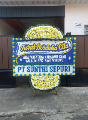Papan Bunga Duka di Semparu